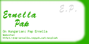 ernella pap business card